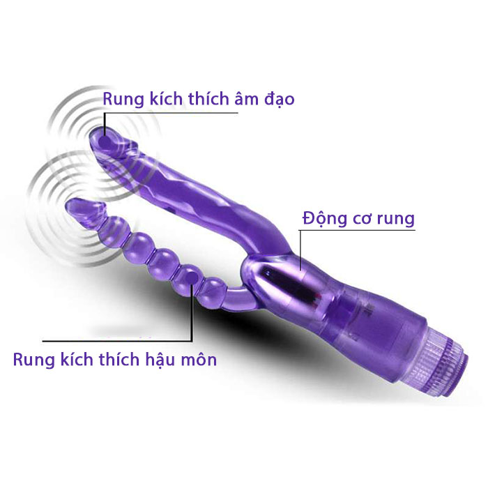 duong-vat-gia-2-dau-rung-da-nag-Double Pleasure-1, đồ chơi tình dục nữ dương vật giả 2 nhánh